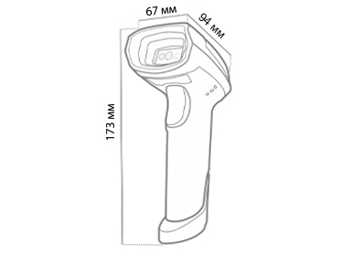 Проводной сканер штрих-кода МОЙPOS MSC-6607C2D